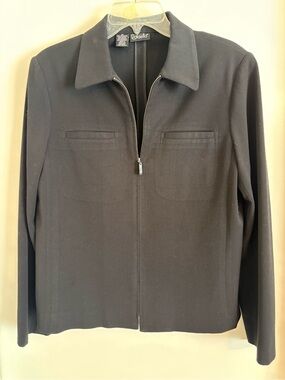 Rafaella Women's Zip-Up Jacket in Black